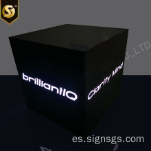 Caja de luz de metal personalizada súper fina publicitaria